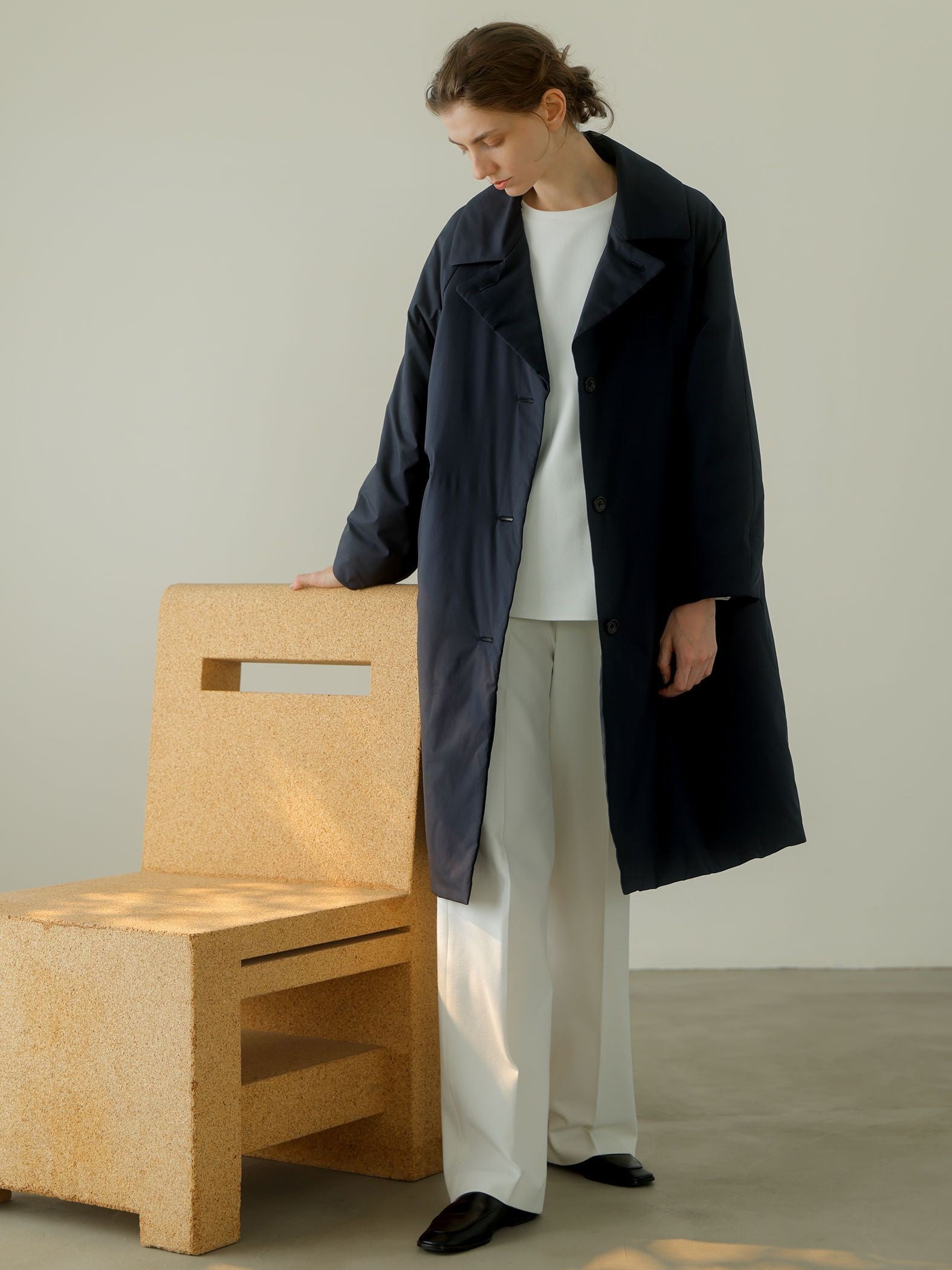 <保温・蓄熱>空気をまとう”軽暖”コート