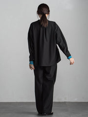 【新色追加】サーモサキソニーバックタックスキッパーブラウス≪洗濯機で洗える≫