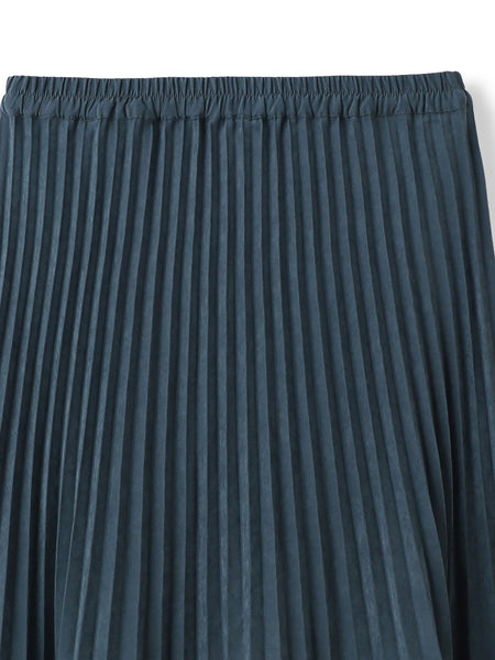 スウェードライク消しプリーツスカート≪手洗い可能≫