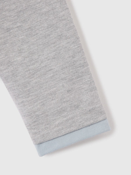 ヘンリーネックレイヤードTシャツ