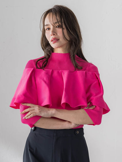 ケープ付き5wayニット