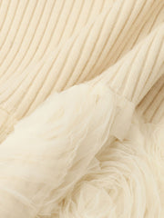 フラワーチュールペプラムリブニット≪手洗い可能≫