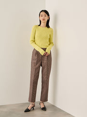 調温クルーネックニット≪手洗い可能≫