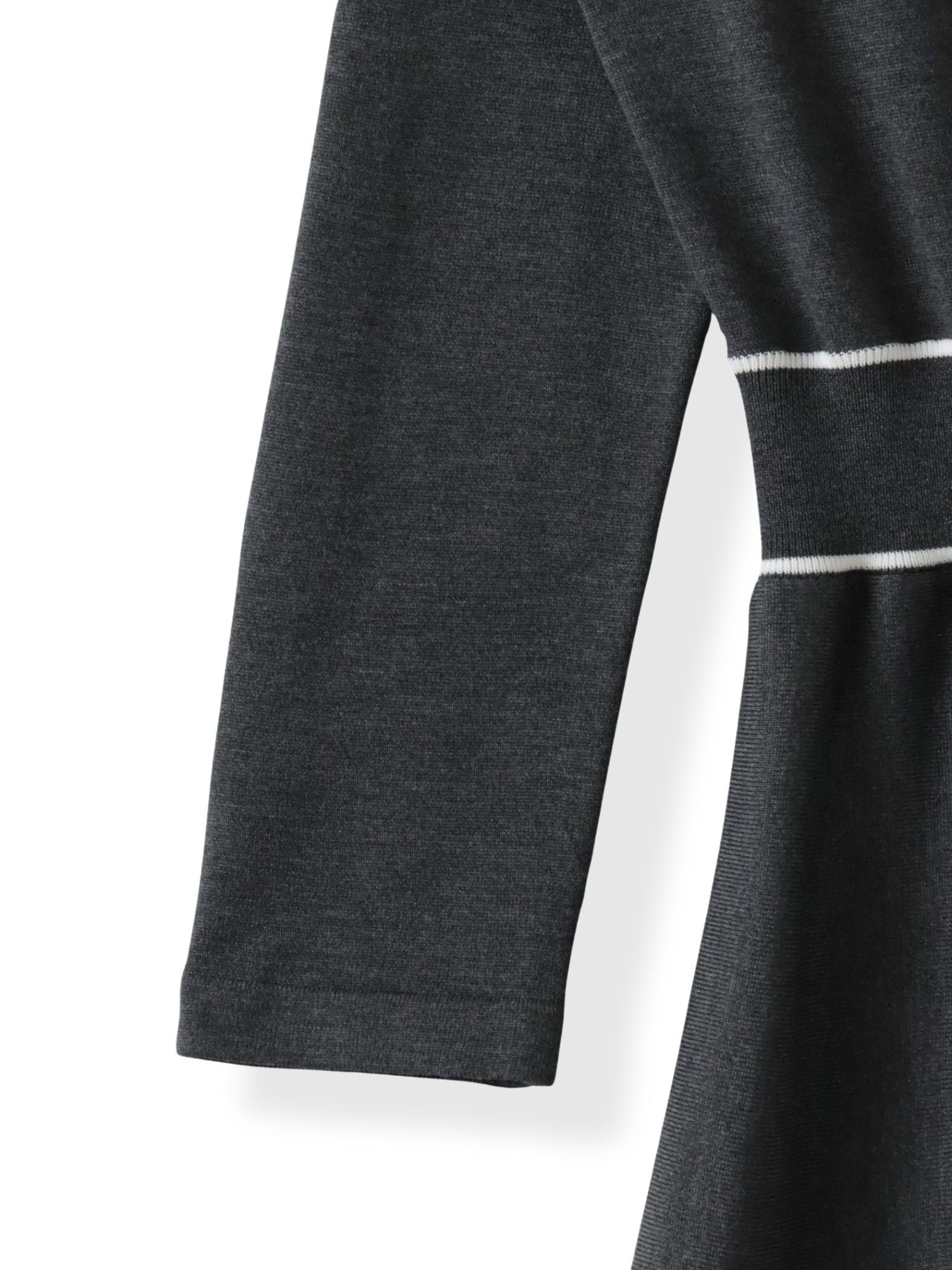 バイカラーニットワンピース