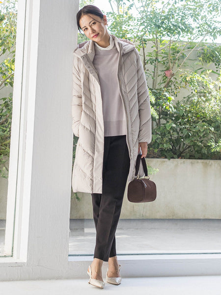 ストレッチダウンロングコート