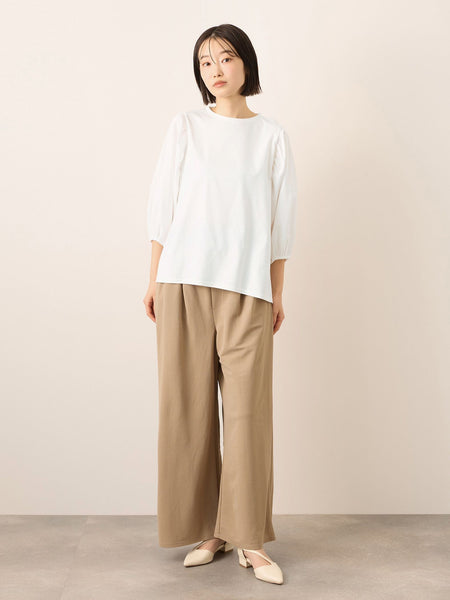 《予約》【機能するミニマル服】切替プルオーバー《接触冷感》