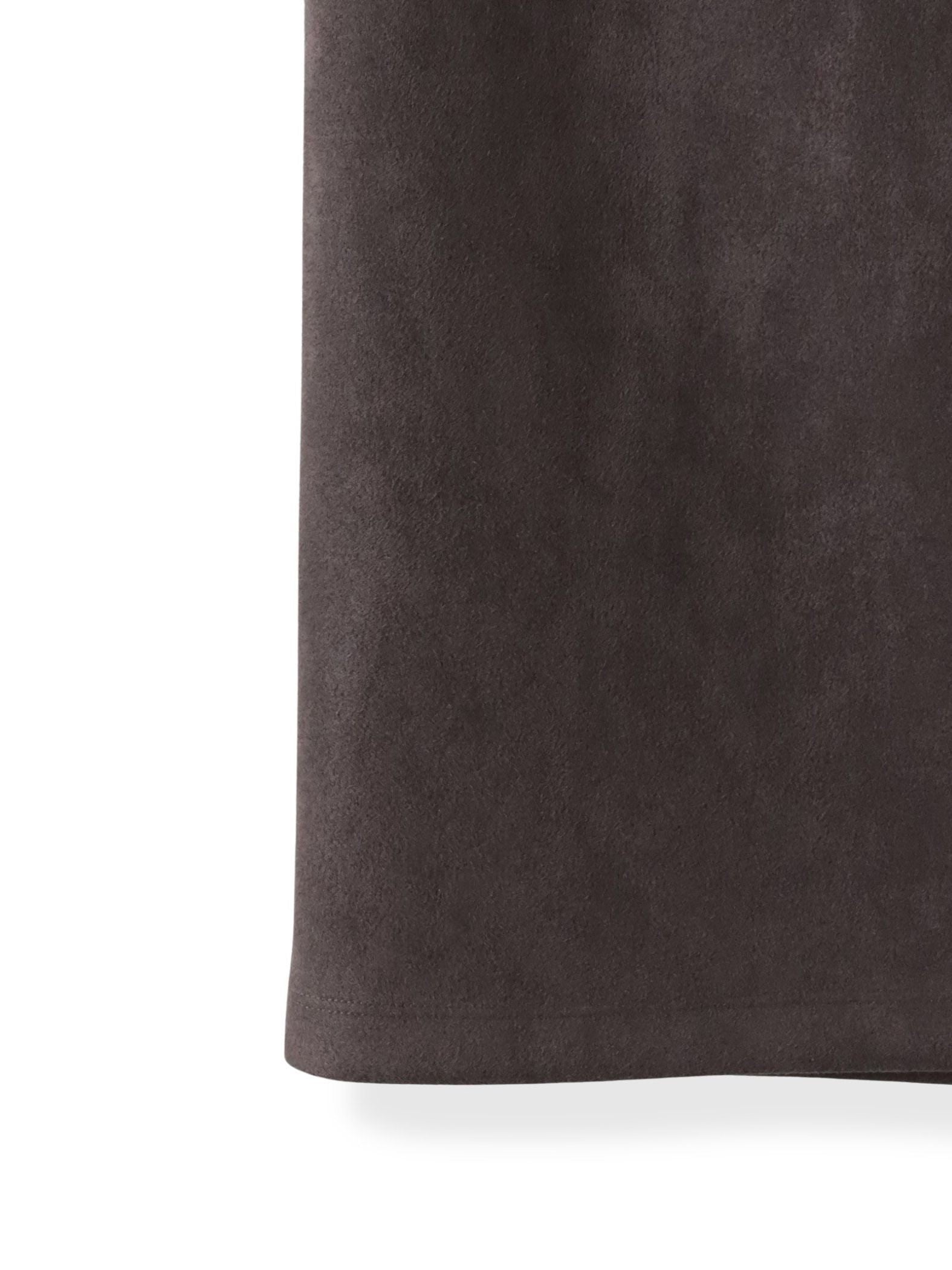 【WEB限定】フェイクスエードナロースカート≪セットアップ対応/洗える≫