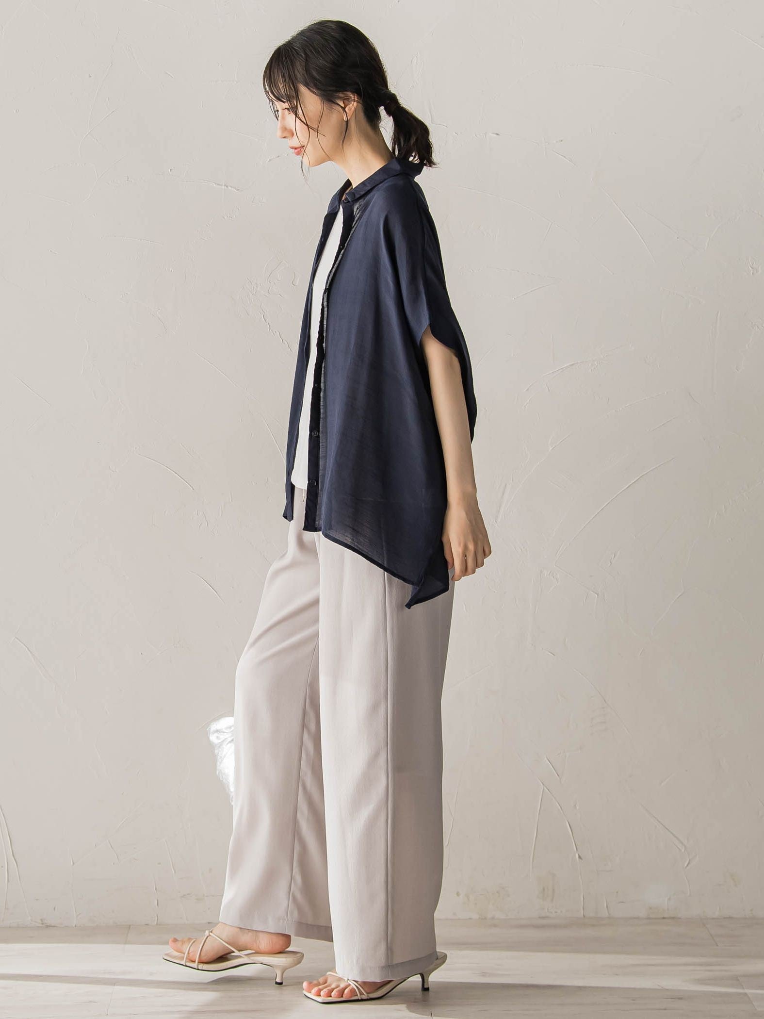 【WEB限定カラーあり】ドルマンブラウス+タンクSET
