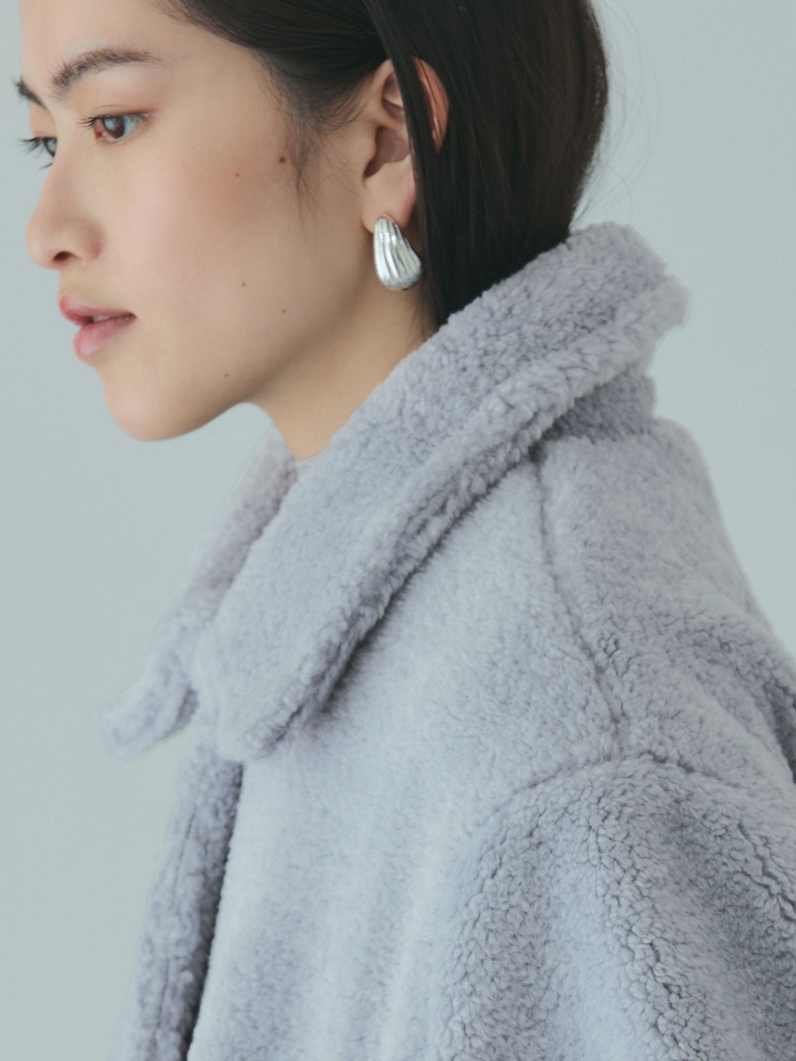 ボアコクーンスリーブブルゾン