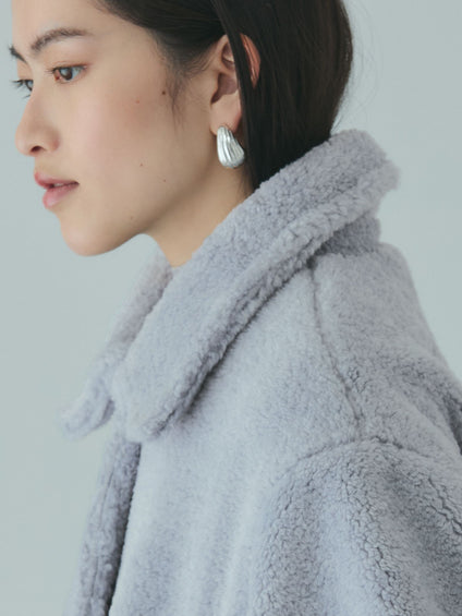 ボアコクーンスリーブブルゾン