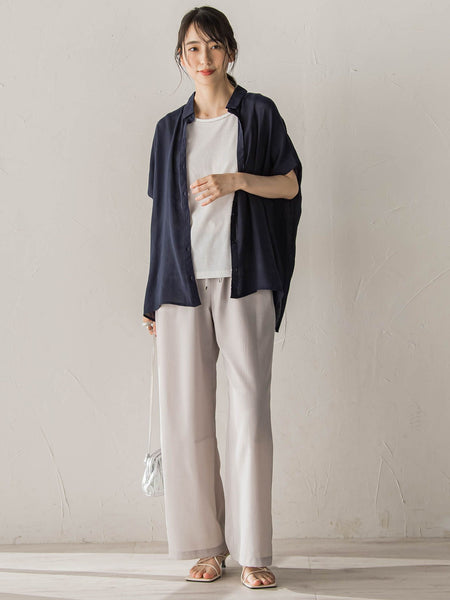 【WEB限定カラーあり】ドルマンブラウス+タンクSET