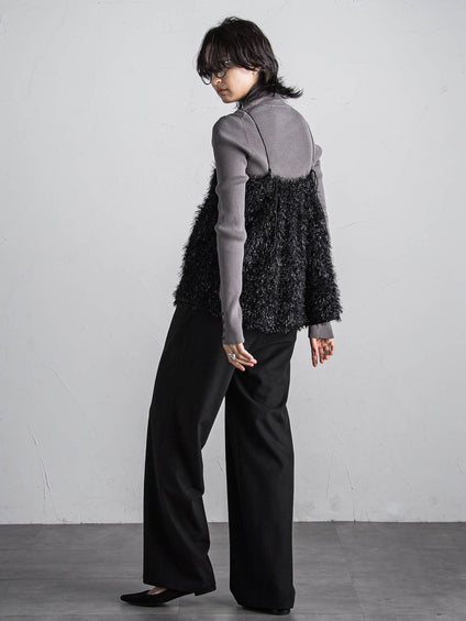 フィルムフェザーキャミブラウス≪手洗い可能≫