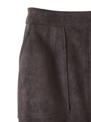 【WEB限定】フェイクスエードナロースカート≪セットアップ対応≫