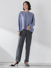 ハイストレッチカルゼストレートパンツ