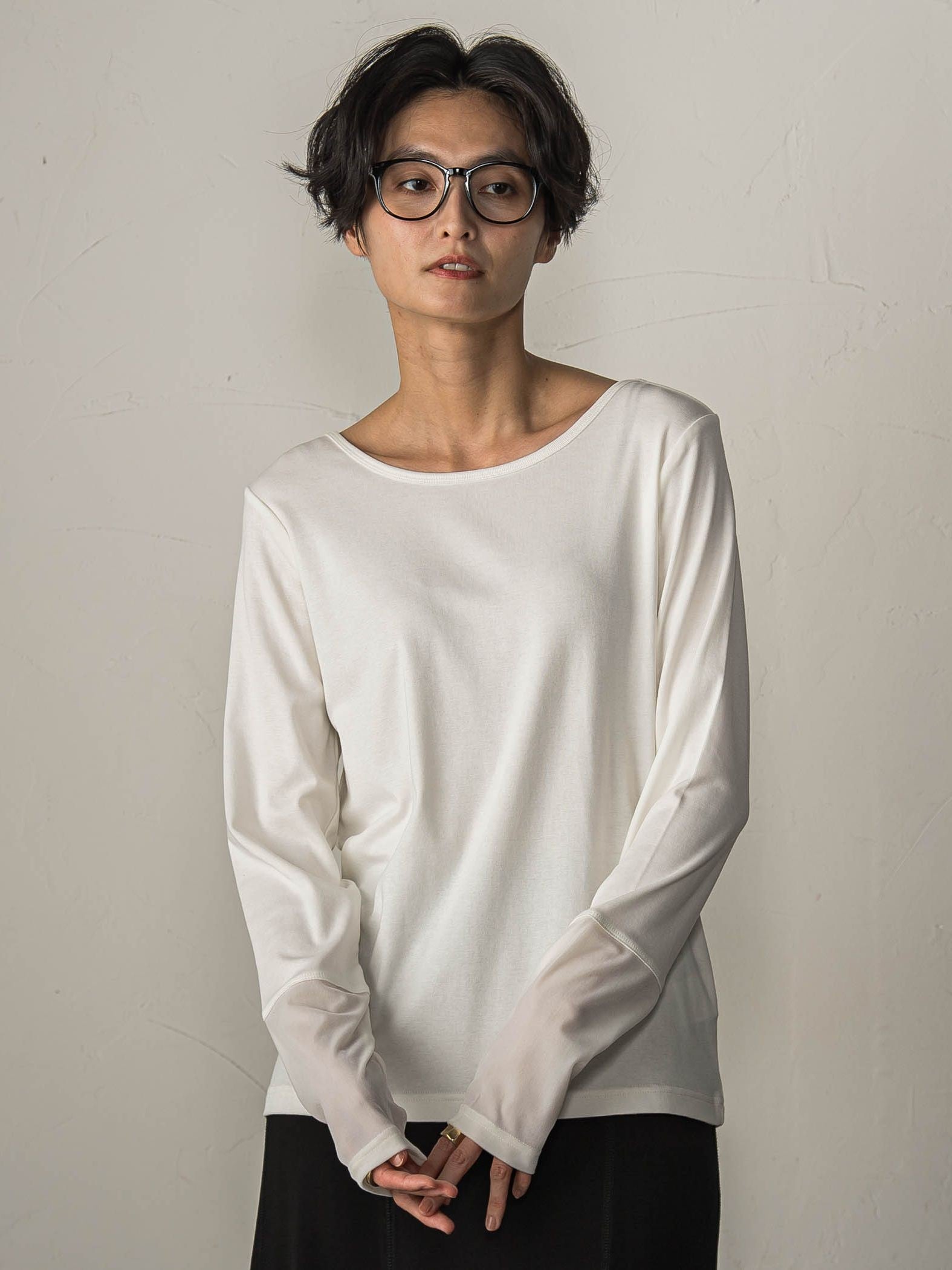 ベロアカフスロングTシャツ