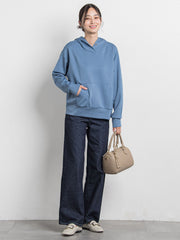 【JAPAN BLUE JEANS】デニムワイドパンツ≪洗濯機で洗える≫