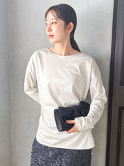 【WEB限定】汗じみ防止スムースロングTシャツ ≪洗える／接触冷感≫