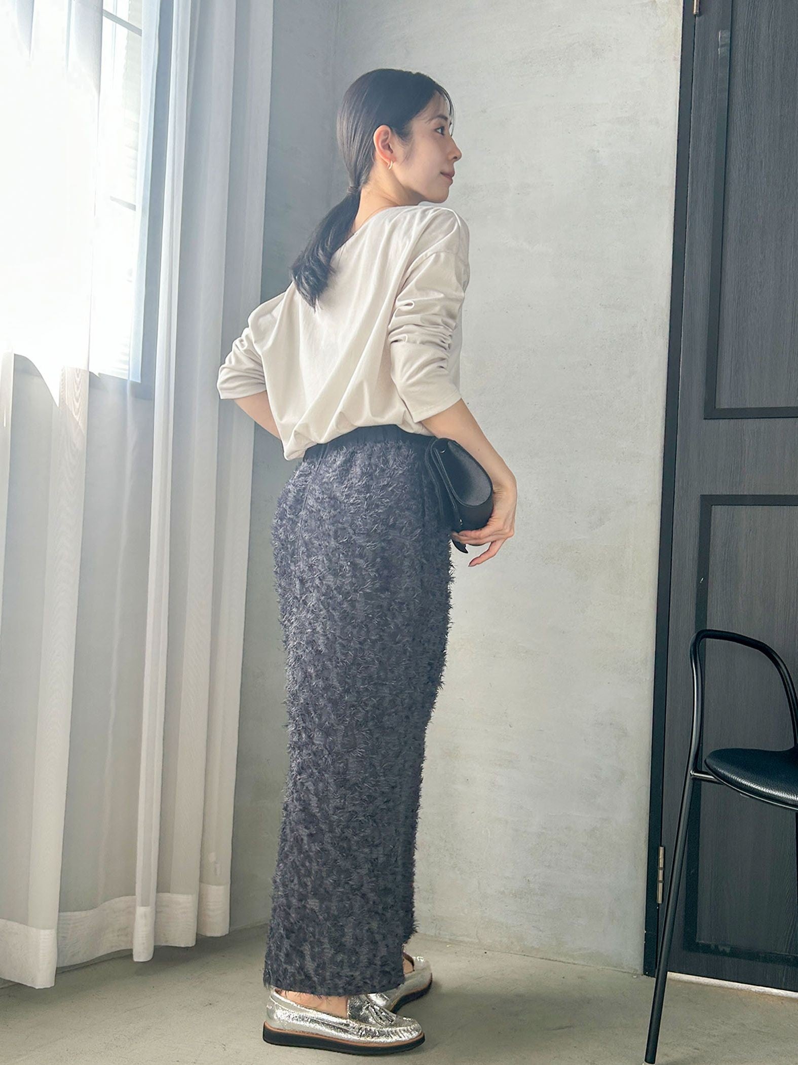 【WEB限定】汗じみ防止大人ロンT ≪3サイズ/洗える≫