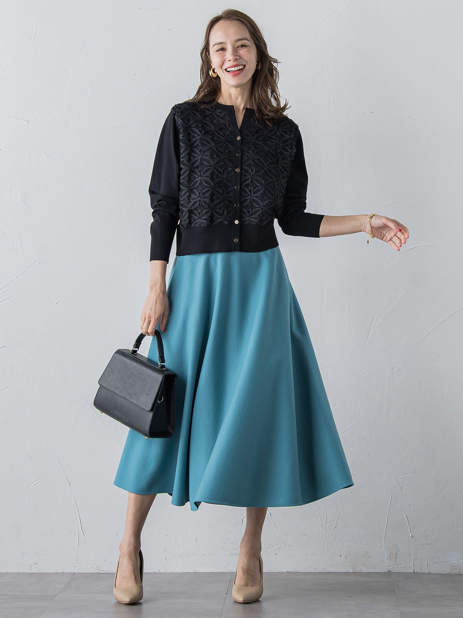 メルトンサーキュラースカート