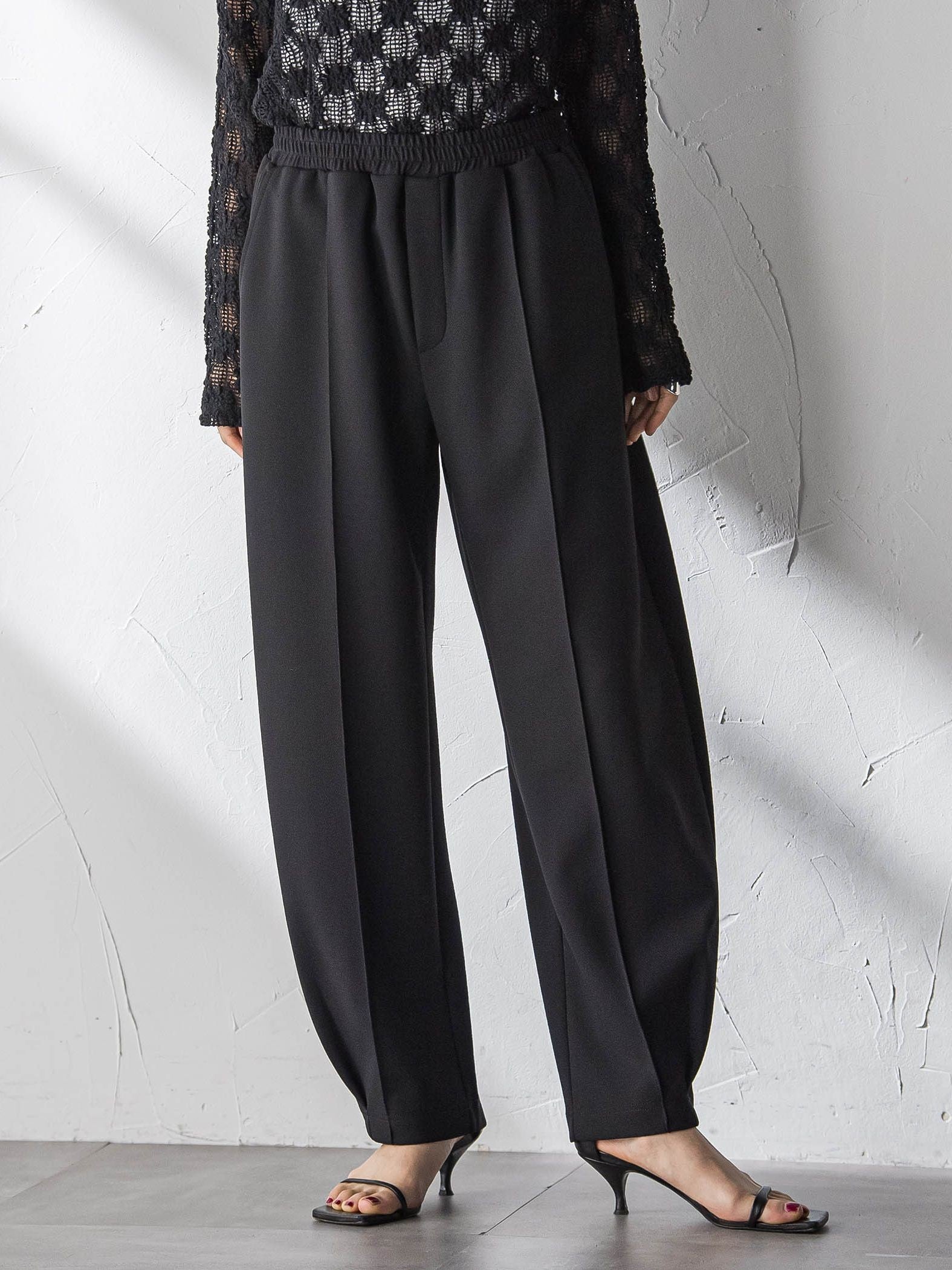 【えらべるSETUP】叶えるイージーカーブパンツ≪手洗い可能≫