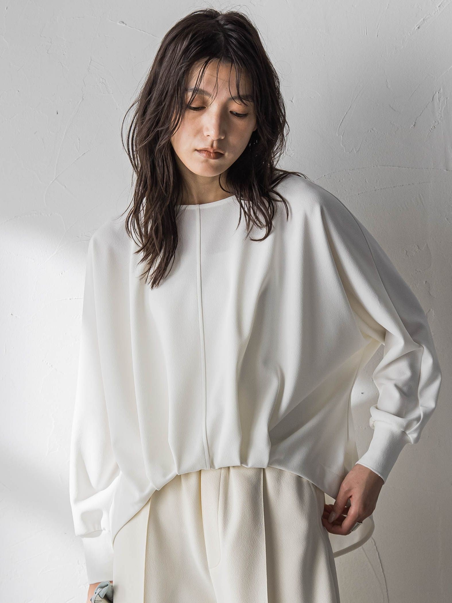 “ 叶える ” タックヘムドルマンショートプルオーバー