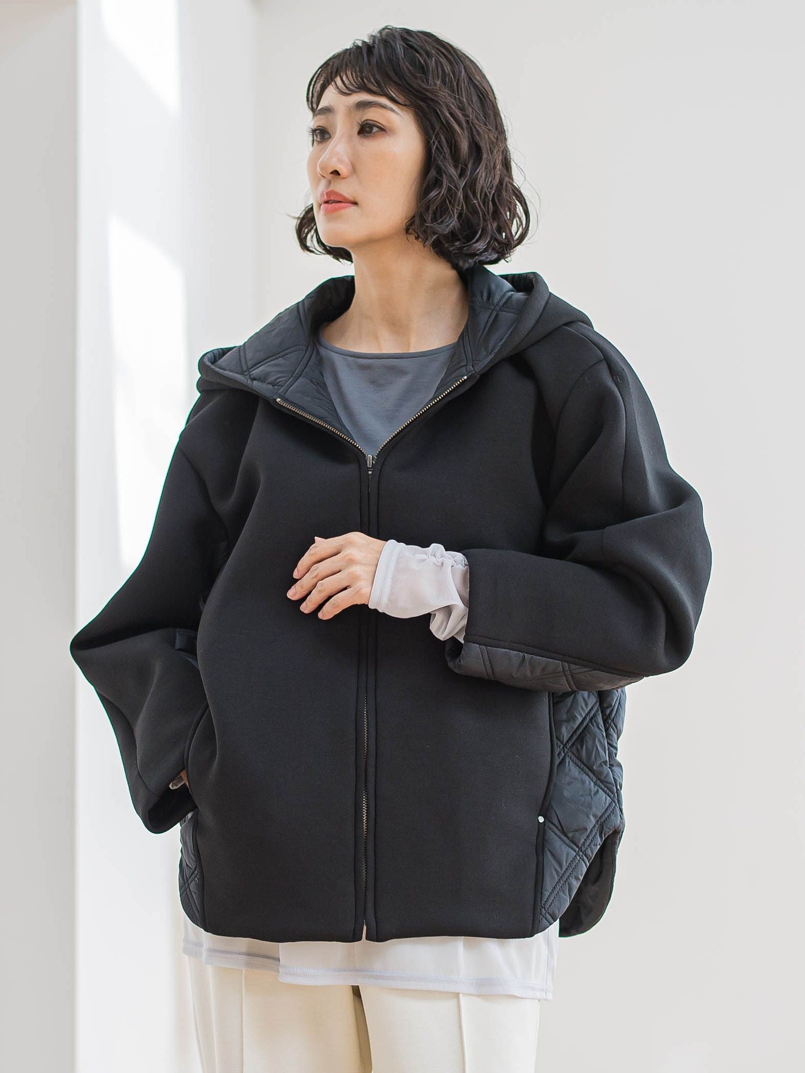 【biyori】ダンボールキルトブルゾン