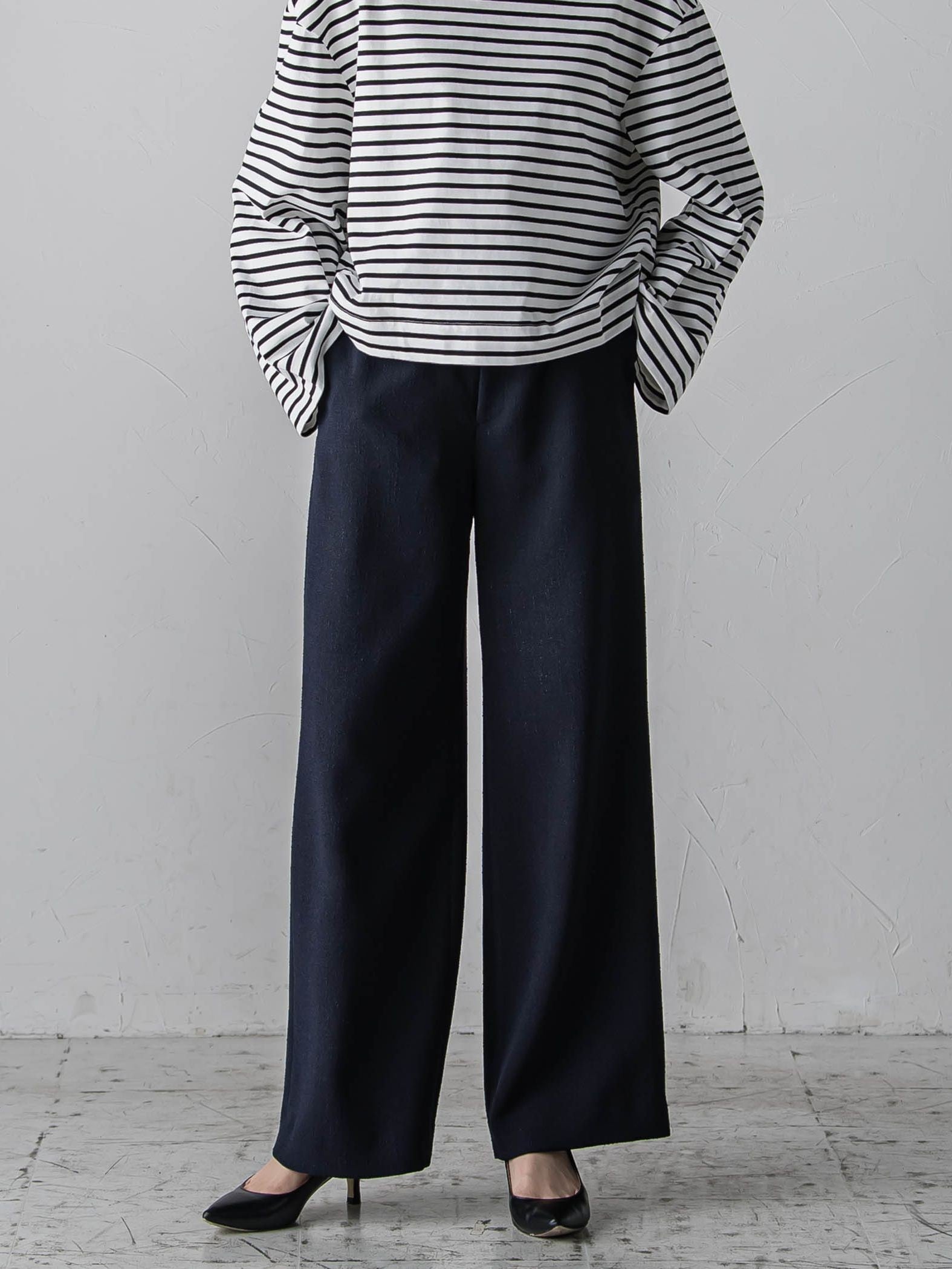 ノンウールツィードパンツ≪洗濯機で洗える/セットアップ対応≫