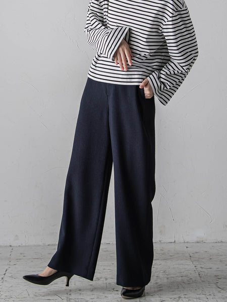 ノンウールツィードパンツ≪洗濯機で洗える/セットアップ対応≫