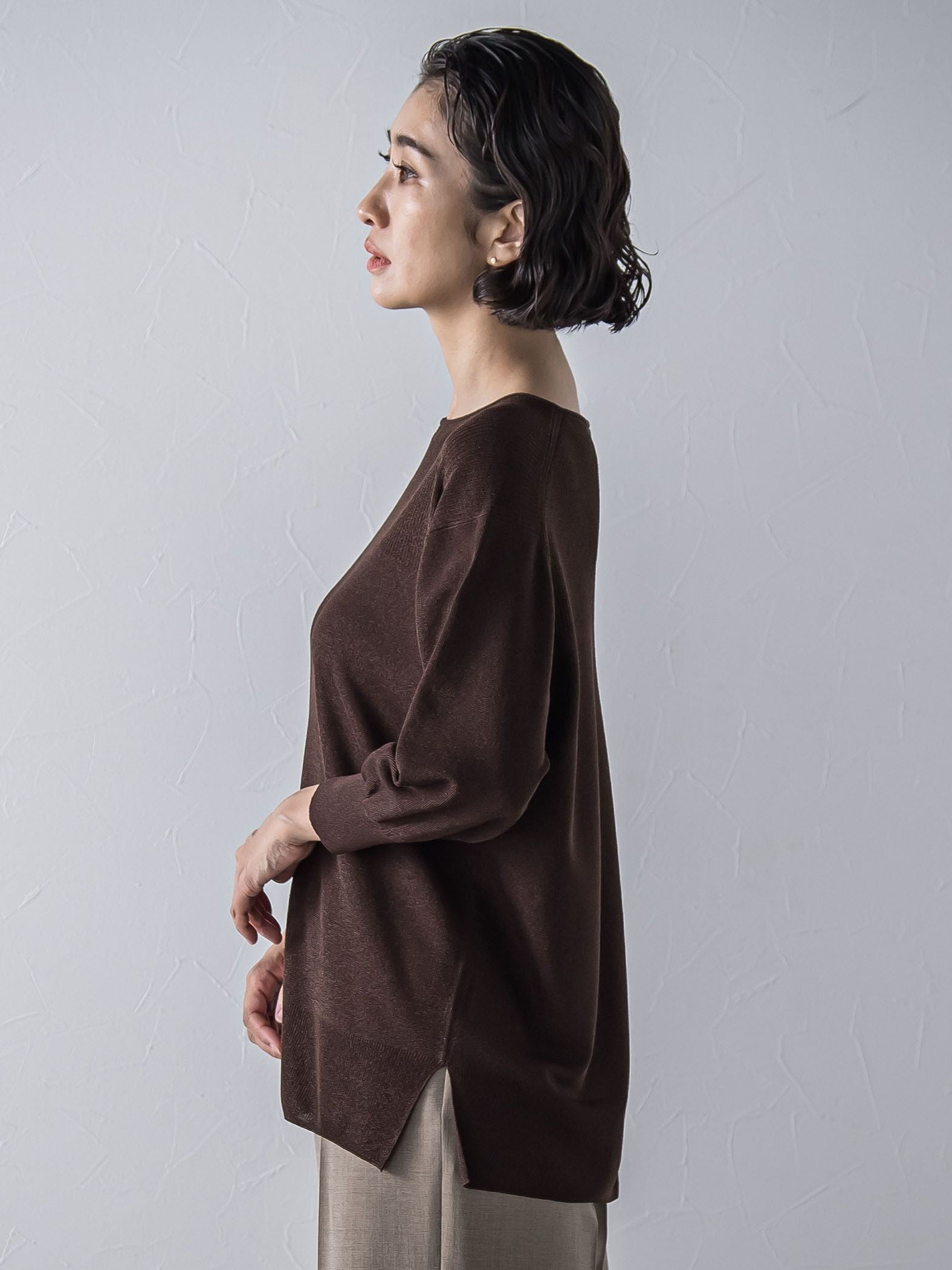 【極】SARIニットプルオーバー≪手洗い可能≫