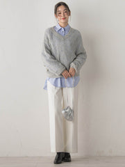 【新色追加】両面起毛ストレッチパンツ≪洗濯機で洗える≫