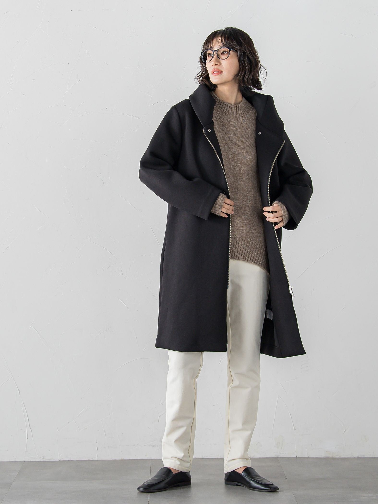 【WEB限定】”毎日頼れる”ゆったりモックネックニット