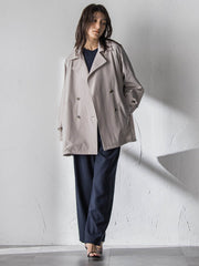 撥水オーバーミドルトレンチコート≪手洗い可能≫