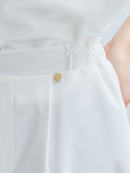 エステルカノコワイドパンツ≪セットアップ対応/洗濯機で洗える≫