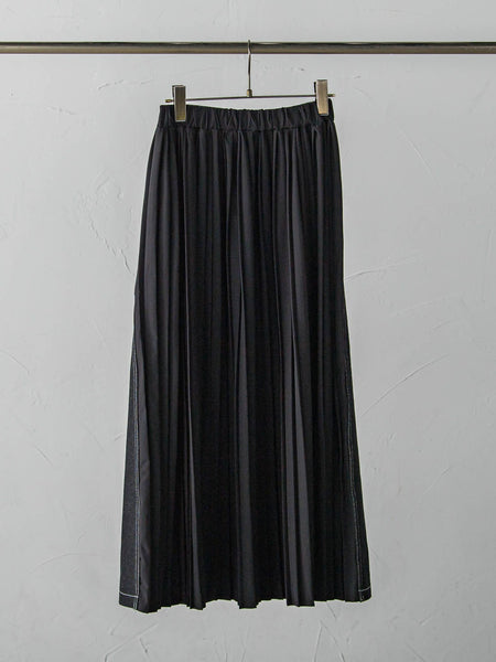 デニムバックプリーツスカート≪手洗い可能≫ | socolla  