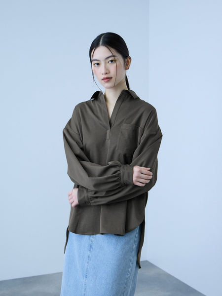 ポケットスキッパーシャツ