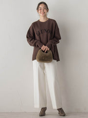 【新色追加】両面起毛ストレッチパンツ≪洗濯機で洗える≫