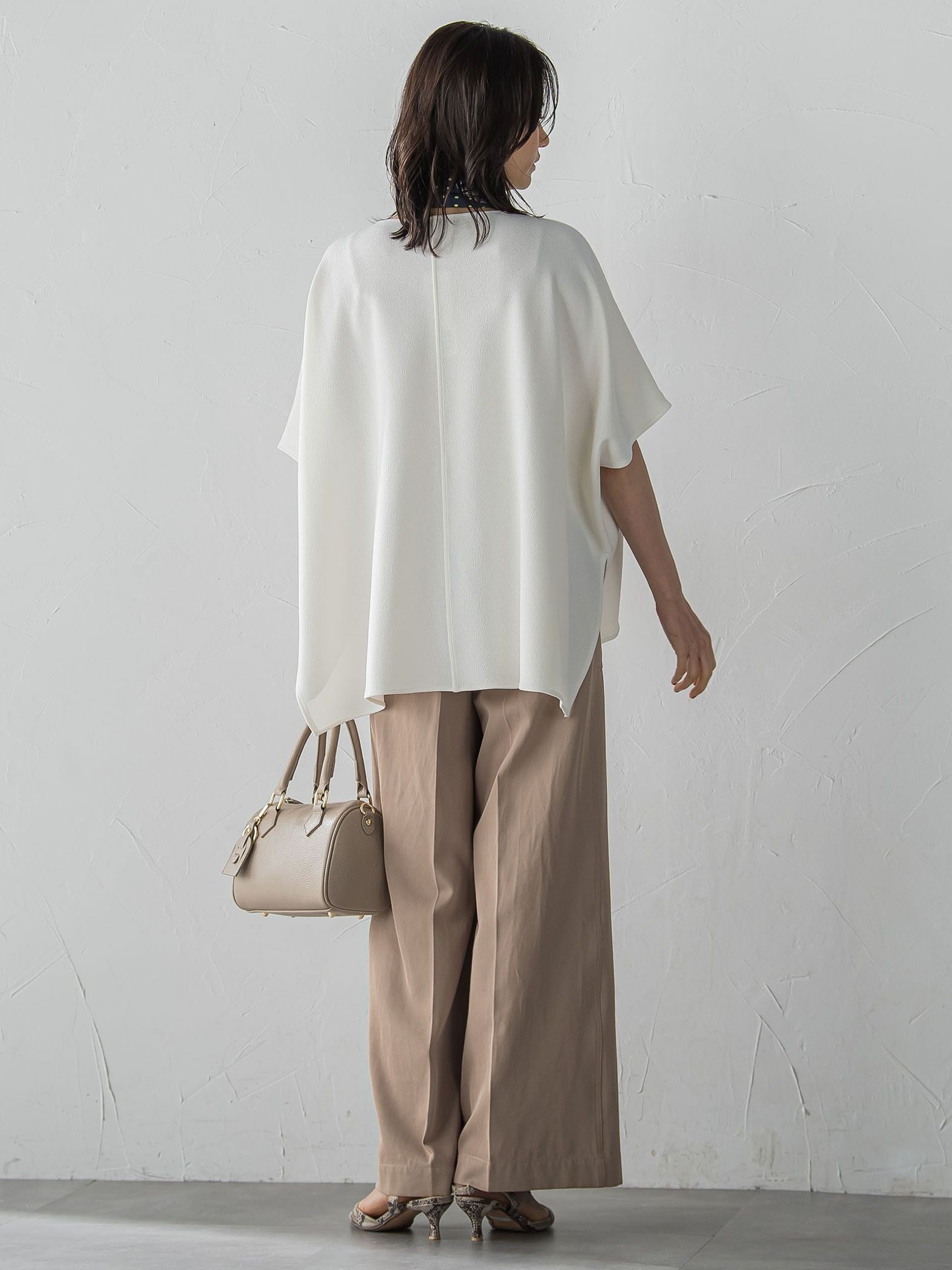 つぶつぶジョーゼットカットソー≪洗濯機で洗える≫