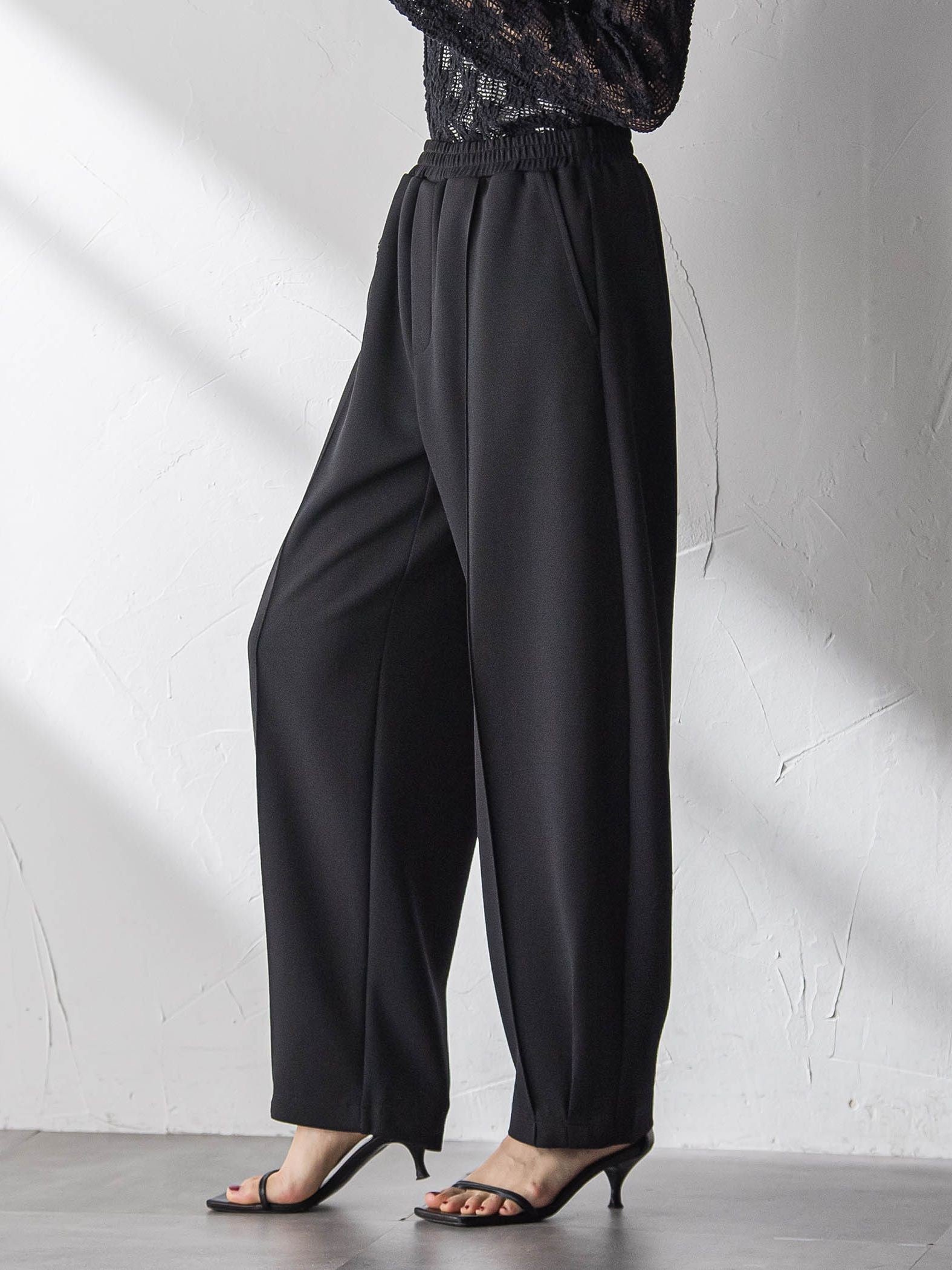 【えらべるSETUP】叶えるイージーカーブパンツ≪手洗い可能≫