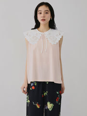 セパレートスカラップレースカラープルオーバー