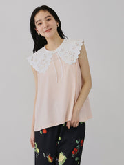 セパレートスカラップレースカラープルオーバー