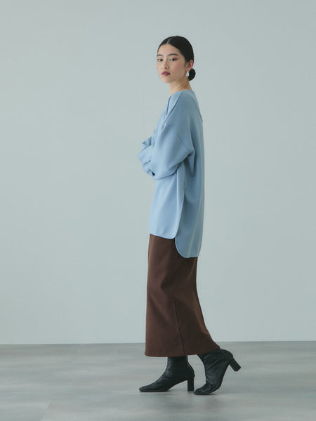 ソフトニットメルトンIラインスカート≪手洗い可能≫