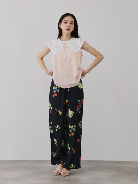 セパレートスカラップレースカラープルオーバー