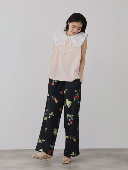 セパレートスカラップレースカラープルオーバー