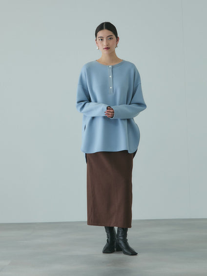 ソフトニットメルトンIラインスカート≪手洗い可能≫