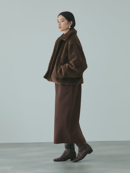 ソフトニットメルトンIラインスカート≪手洗い可能≫