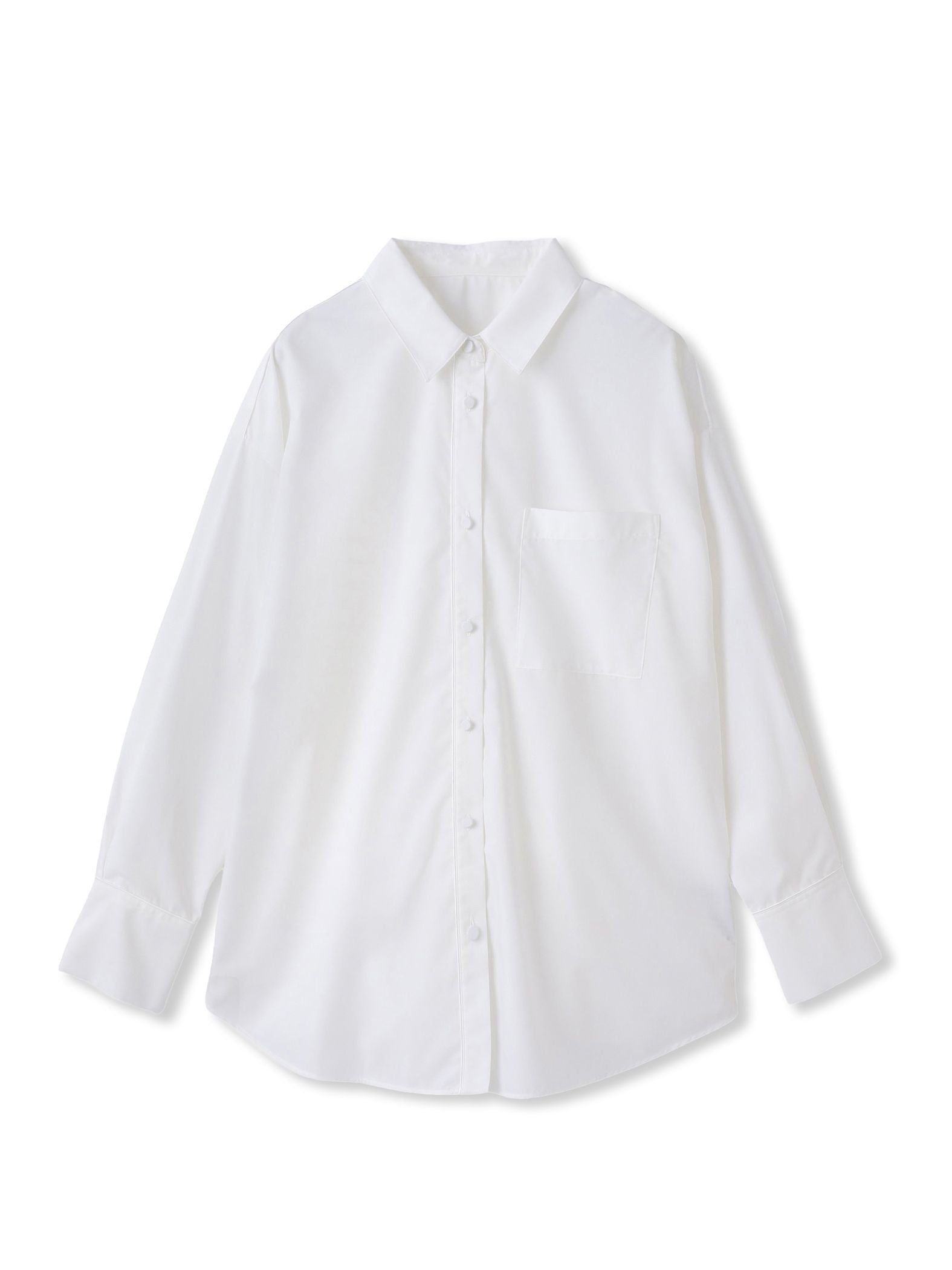 オーバーサイズシャツブラウス ≪洗濯機で洗える≫