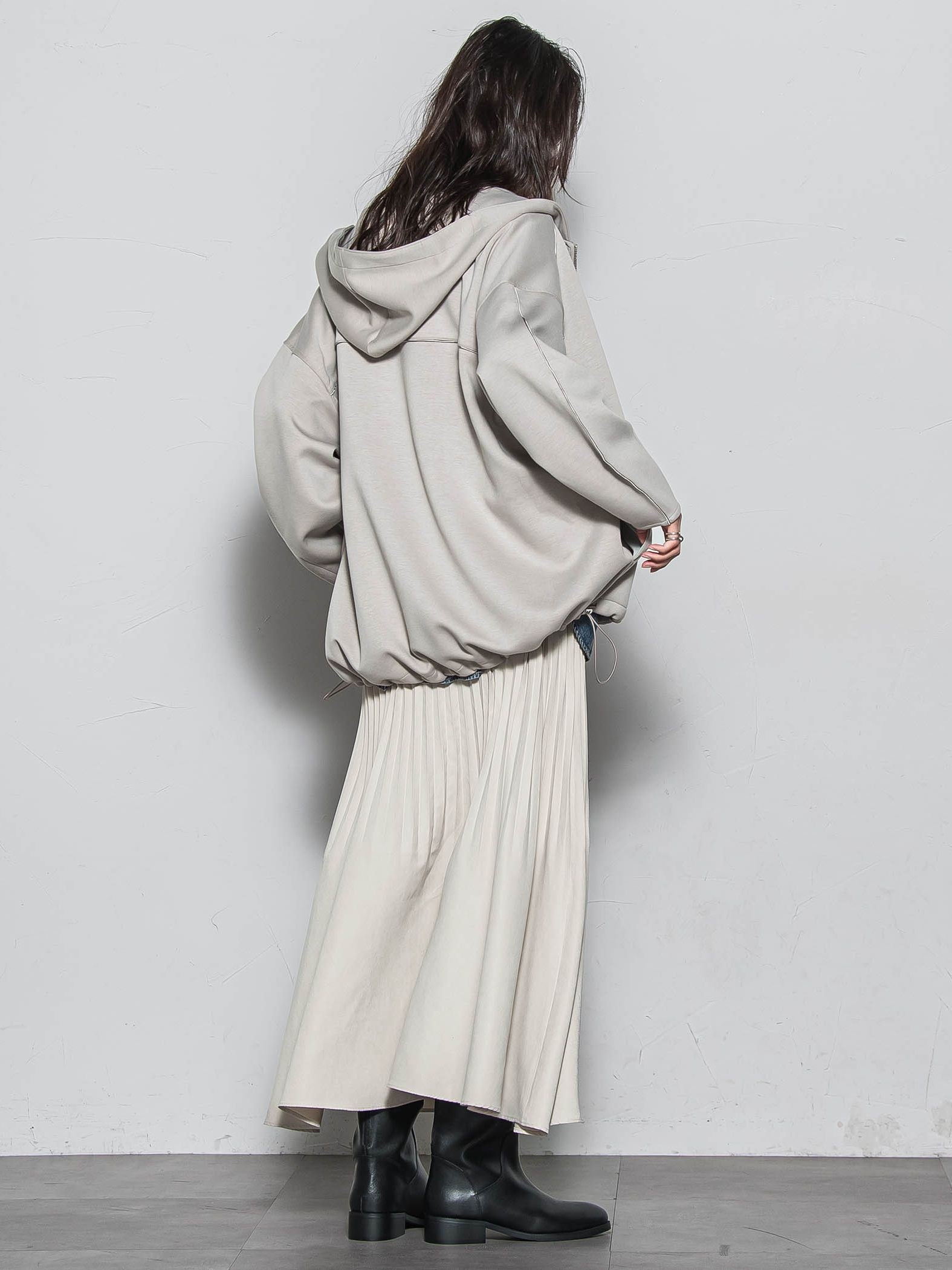 【WEB限定】フードジップダンボールパーカー≪手洗い可能≫