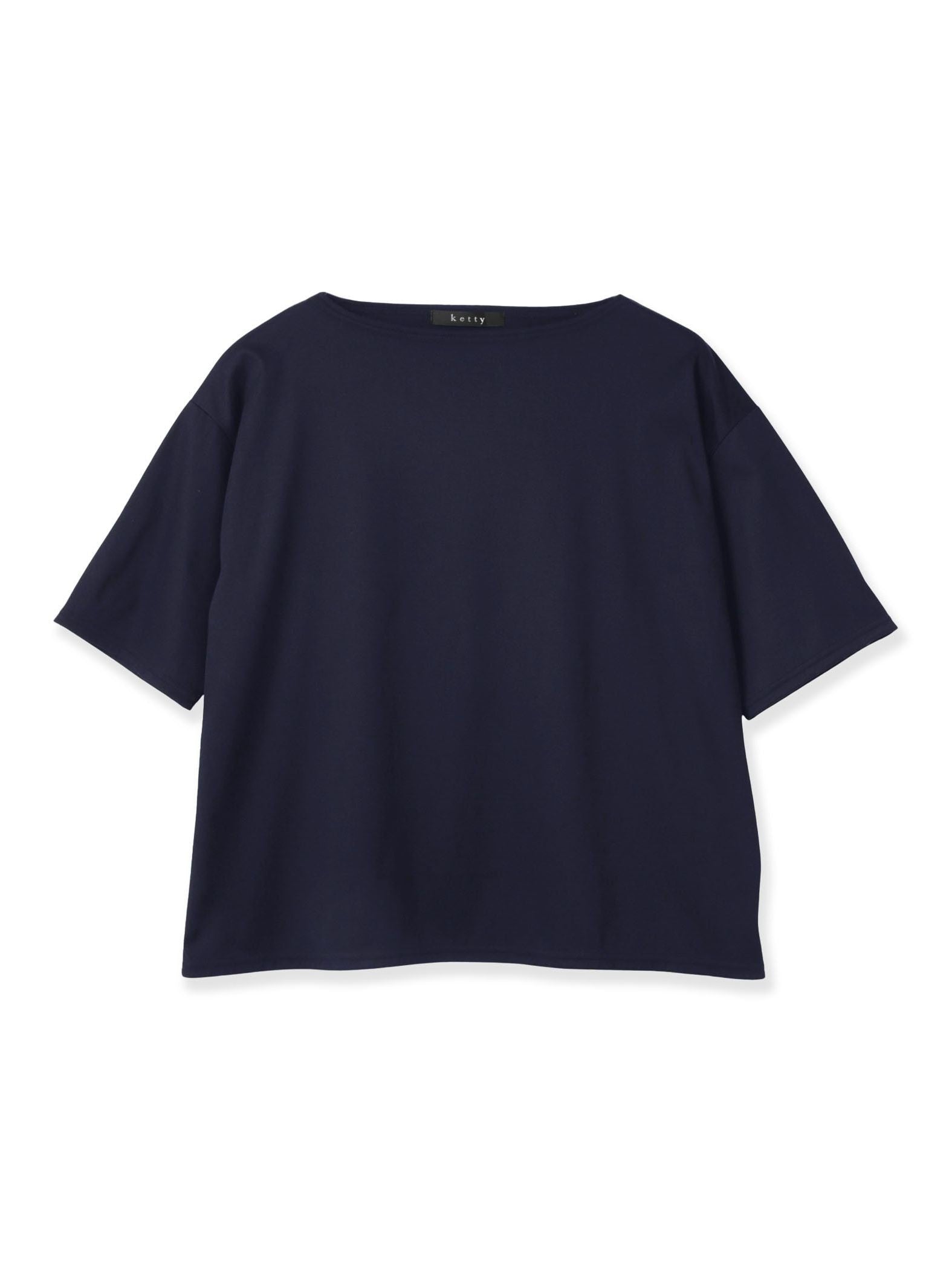 《予約》【連休。涼。軽やかに。】ボートネックT《汗じみ軽減 / 接触冷感》