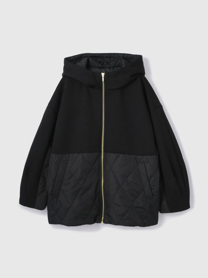 キルトダンボールコクーンスリーブブルゾン