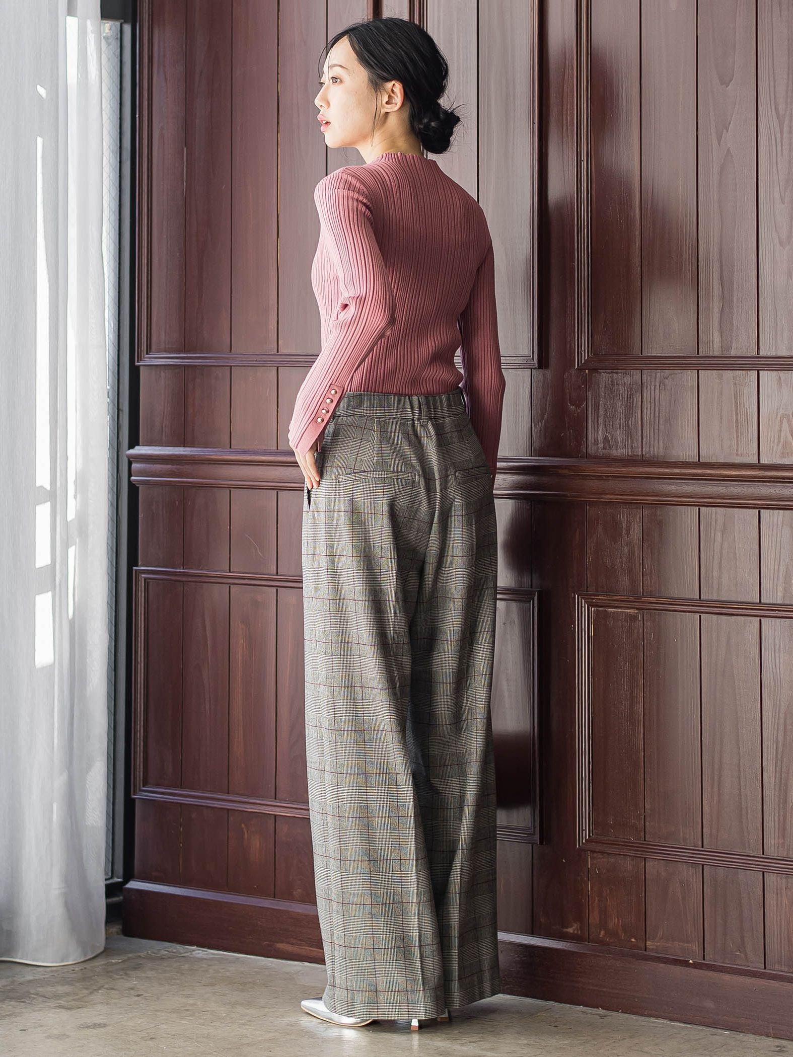 【新色追加】両面起毛ストレッチパンツ≪洗濯機で洗える≫